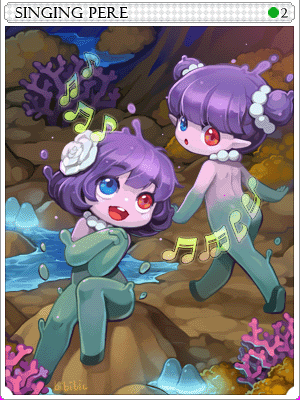 Singing Pere Card illustration
