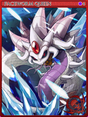 Faceworm Queen Card illustration
