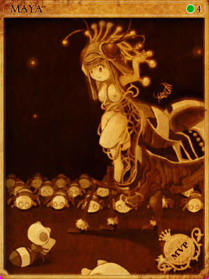 Sealed Maya Card illustration