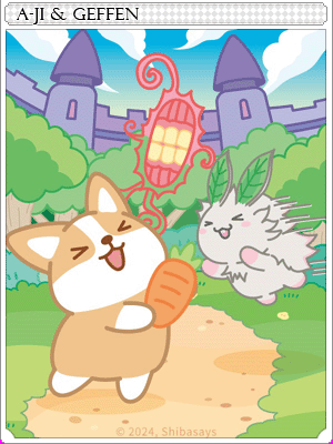 아지와 마법도시 카드 illustration