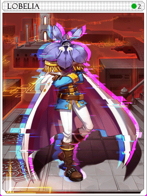 Lobelia Card illustration