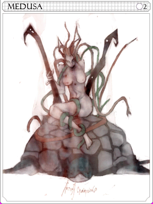 메두사 카드 illustration