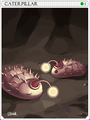 Caterpillar Card illustration
