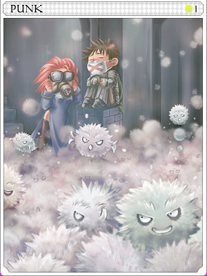 펑크 카드 illustration