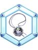 Printed Gray Wolf Necklace