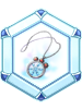 Printed Snow Flower Pendant