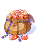 Red Gemstone Pouch
