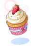 Strawberry Fresh Cream Cupcake