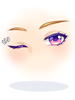 Costume: Flashing Purple Eyes