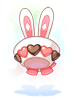 Costume: Heart Chiffon Rabbit