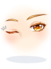 Costume: Blinking Golden Eyes