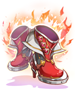 Flame Flower Magical Shoes