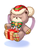 Costume: Santa Teddy Bear Doll Bag