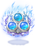 Blue Flame Magical Brooch