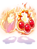 Flame Flower Magical Earring