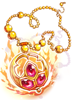 Flame Flower Magical Necklace