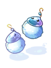 Blue Poring Earrings