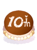 Cake 10th