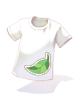 白いリーフTシャツ